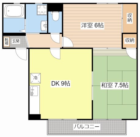 シャトレK A棟の物件間取画像